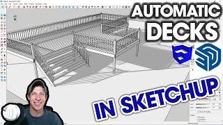 AUTOMATIC DECKS in SketchUp? Free SketchUp Deck Extension!