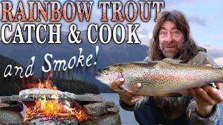 4 Day Lakeside Overnight Hammock Camping Catch & Cook (and Smoke) | Smoked Trout Candy Recipe!