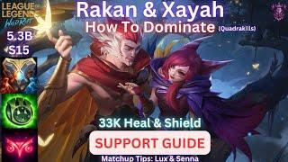 Wild Rift Rakan Support Guide - Dominate With Xayah - Build, Runes, Combos, Gameplay