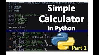 How to Build a Simple Calculator in Python - Step by Step 1
