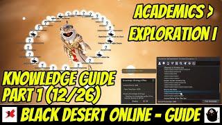 [Guide] Academics: Exploration I - Part 1 (12/26 Knowledge) Pavino Greko Log - Black Desert Online.