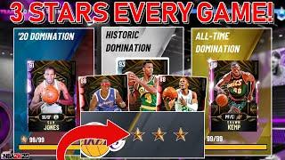 How to get 3 STARS in every 2K20 DOMINATION game EASY! Domination Tips & Tricks! (NBA 2K20 MYTEAM)