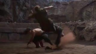 Liu Kang spams sweep kick against Kano as if they are in the game - Mortal Kombat 2021
