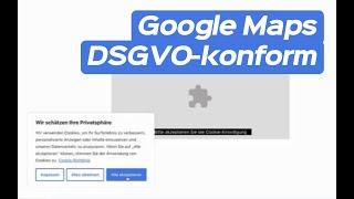 Google Maps DSGVO-konform in WordPress Elementor einbinden (kostenlos)