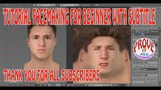 FACEMAKING FOR BEGINNER WITH SUBTITLE W/Link apps PES 2017