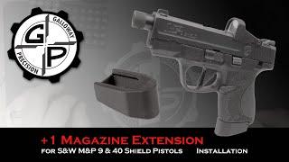 M&P Shield +1 Magazine Extension Installation from Galloway Precision