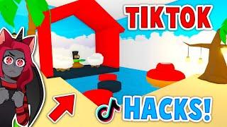 TIKTOK HACKS DECIDE What I BUILD In Adopt Me! (Roblox)