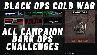 ALL 6 CAMPAIGN DARK OPS CHALLENGES (Black Ops Cold War Campaign Guide)