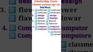 Scholarship Exam 2024 - Choose Correct Option 5th and 8th Class Exam