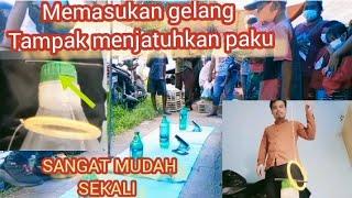 TRIK MEMASUKAN GELANG KEDALAM BOTOL TAMPAK MENJATUKAN PAKU#youtube #viral #video