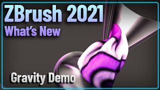 002  ZBrush 2021 Dynamic Cloth Demo Gravity Chute