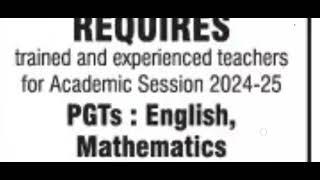 job in Chandigarh I SHIVALIK PUBLIC SCHOOL TEACHER VACANCIES 2024 I apply from all India