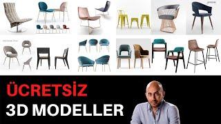 3Ds Max için ÜCRETSİZ 3D Model indirebileceğiniz 3 adet kaliteli web sitesi [3D Hazır Tefrişler]