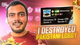 I Destroyed Pro Pakistani Lobby / PUBG MOBILE