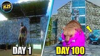 I Survived 100 Days in HARDCORE Ark Survival Evolved(Mobile)... Here's What Happened