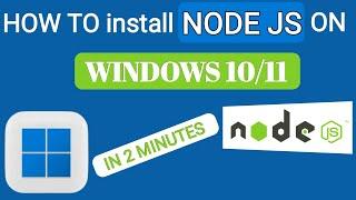 How to Install NodeJS on Windows 10/11 [ 2024 Update ] Complete Guide