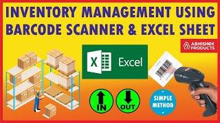  Manage Stock with Excel & Barcode Scanner [Simple Method] | Buy @ AbhishekID.com