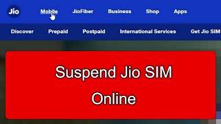 How to Suspend Jio SIM Online | Disable LOST Jio SIM | SUSPEND & RESUME LOST JIO SIM ONLINE IN HINDI