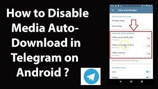 How to Disable Media Auto-Download in Telegram on Android?