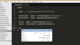 How to create xml file with php