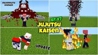 Jujutsu Kaisen GT v7 update addon | jujutsu kaisen addon mcpe 1.21 | jujutsu kaisen mod minecraft pe