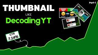 How to Make YouTube Thumbnails | Mobile se Thumbnail Kaise Banaye ​⁠| Growth Graph@decodingyt