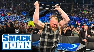 Brock Lesnar unleashes a steel chair assault en route to WrestleMania: SmackDown, March 25, 2022