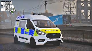 Realistic Police Van Patrol in the Evening | UK GTA 5 LSPDFR Mod