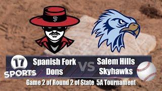 Spanish Fork v Salem Hills Baseball - May 17, 2024