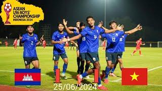 Cambodia U16 vs Vietnam U16 25/06/2024 (ASEAN U16 Boys Championship 2024)