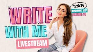 Write With Me LIVESTREAM ️ #NaNoWriMo2024