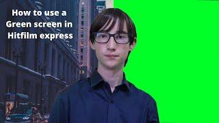 How to use a blue/green screen in hitfilm express