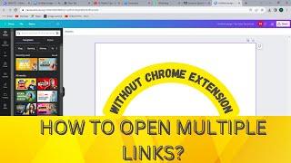 How to open multiple url | How to open multiple links at once in chrome  #funlearning #learning #yt