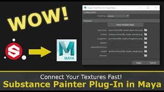 Connect Your Textures Fast! Substance Painter Plug-In in Maya