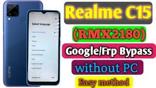 Realme C15 (RMX2180) Google/Frp Bypass without pc"Easy method || realme c15 Google account remove