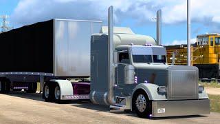 Long & Low show truck in Texas #peterbilt  | 4k | American Truck Simulator | Realistic Driving