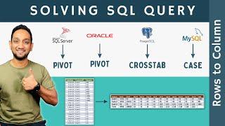Solving SQL Query | Rows to Column in SQL
