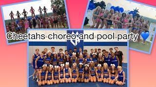 Brooklynn Lily Vlogs Cheetahs choreo and pool party  get to know the team 24-25