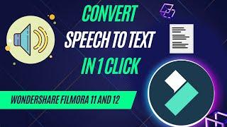 Wondershare Filmora 12 tutorial | Convert Speech to Text with One Click and Save Time!