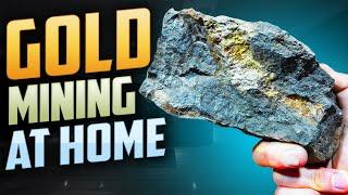Gold mining at home , Easy solution by gold stone channel