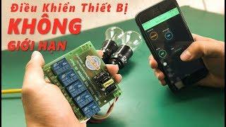 Điều Khiển Thiết Bị Với Khoảng Cách KHÔNG GIỚI HẠN | Wifi ESP8266 5 Relay 5 Thiết Bị | BLK Review