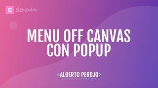 Tutorial Elementor - Menú Off Canvas de forma nativa