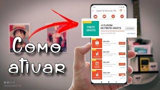 shopee - como ativar cupom de frete grátis