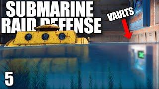 DEFENDING MY UNDERWATER SOLO BASE AGAINST A SUBMARINE RAID | Solo Rust