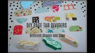 DIY Page Tab Dividers | Different Ways | Make Your Own | USE YOUR PAPER SCRAPS  | HOW TO