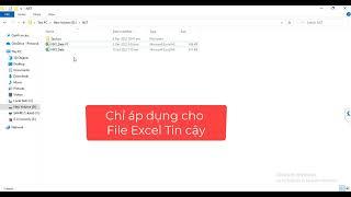 Cách khắc phục lỗi file excel bị chặn macro thông báo dòng màu đỏ