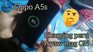 Oppo A5s charging peru ayaw mag ON pano ayusin na walang ipapalit na pyesa 101% fixed