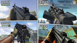Evolution of the MP5 in Call of Duty