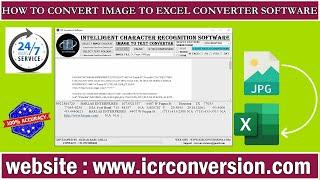 Online Image To Excel Conversion Software | Online Image To Excel Converter Software