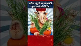 गणेश चतुर्थी पर बप्पा की पूजा करने की विधि | ganesh chaturthi #shorts